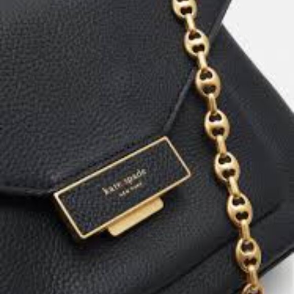 #164 NWT - Kate Spade New York Gramercy Medium Convertible Shoulder Bag Black - Picture 8 of 9